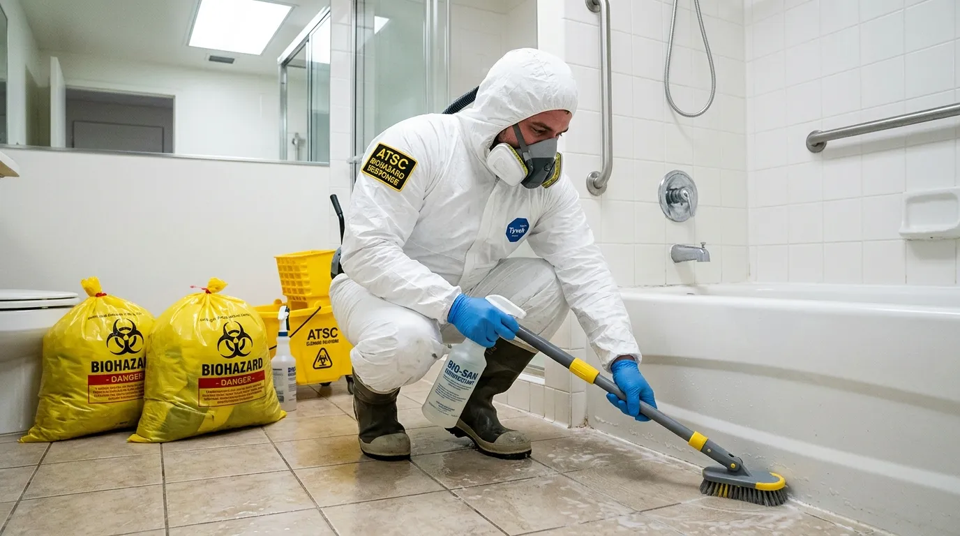 Decontamination equipment deployed for Blood Cleanup in Lakewood